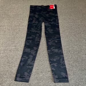 NWT Spanx Look at Me Now Seamless Leggings Women's Medium Black Camo Gorpcore